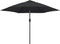 vidaXL - Parasol - met - LED-verlichting - en - stalen - paal - 300 - cm - zwart