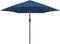 vidaXL - Parasol - met - LED-verlichting - en - stalen - paal - 300 - cm - azuurblauw