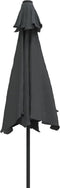 vidaXL - Parasol - met - LED-verlichting - en - stalen - paal - 300 - cm - antraciet