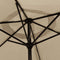 vidaXL - Parasol - met - LED-verlichting - en - stalen - paal - 300 - cm - taupe