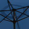 vidaXL - Parasol - met - LED-verlichting - en - stalen - paal - 300 - cm - azuurblauw