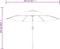 vidaXL - Parasol - met - LED-verlichting - en - stalen - paal - 300 - cm - taupe