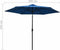 vidaXL - Parasol - met - metalen - paal - 300 - cm - blauw
