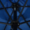 vidaXL - Parasol - met - metalen - paal - 300 - cm - blauw