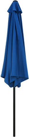 vidaXL - Parasol - met - metalen - paal - 300 - cm - blauw