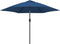 vidaXL - Parasol - met - metalen - paal - 300 - cm - blauw