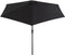 vidaXL - Parasol - met - metalen - paal - 300 - cm - zwart