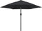 vidaXL - Parasol - met - metalen - paal - 300 - cm - zwart