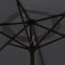 vidaXL - Parasol - met - metalen - paal - 300 - cm - zwart