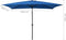 vidaXL - Parasol - met - metalen - paal - 300x200 - cm - azuurblauw