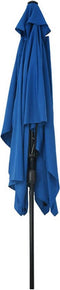 vidaXL - Parasol - met - metalen - paal - 300x200 - cm - azuurblauw