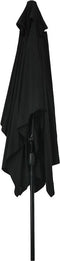 vidaXL - Parasol - met - metalen - paal - 300x200 - cm - azuurblauw