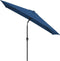 vidaXL - Parasol - met - metalen - paal - 300x200 - cm - azuurblauw