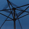 vidaXL - Parasol - met - metalen - paal - 300x200 - cm - azuurblauw