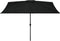 vidaXL - Parasol - met - metalen - paal - 300x200 - cm - zwart