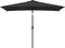 vidaXL - Parasol - met - metalen - paal - 300x200 - cm - zwart