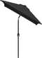 vidaXL - Parasol - met - metalen - paal - 300x200 - cm - zwart