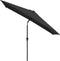 vidaXL - Parasol - met - metalen - paal - 300x200 - cm - zwart