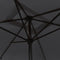 vidaXL - Parasol - met - metalen - paal - 300x200 - cm - zwart
