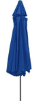 vidaXL - Parasol - met - metalen - paal - 390 - cm - azuurblauw