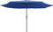 vidaXL - Parasol - met - metalen - paal - 390 - cm - azuurblauw