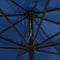 vidaXL - Parasol - met - metalen - paal - 390 - cm - azuurblauw
