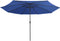vidaXL - Parasol - met - metalen - paal - 390 - cm - azuurblauw