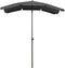 vidaXL - Parasol - met - paal - 200x130 - cm - antracietkleurig