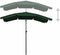 vidaXL - Parasol - met - paal - 200x130 - cm - groen