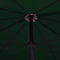 vidaXL - Parasol - met - paal - 200x130 - cm - groen