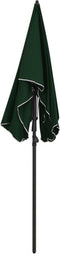 vidaXL - Parasol - met - paal - 200x130 - cm - groen