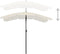 vidaXL - Parasol - met - paal - 200x130 - cm - groen