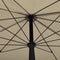 vidaXL - Parasol - met - paal - 200x130 - cm - taupe