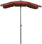 vidaXL - Parasol - met - paal - 200x130 - cm - terracottakleurig