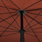 vidaXL - Parasol - met - paal - 200x130 - cm - terracottakleurig
