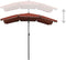 vidaXL - Parasol - met - paal - 200x130 - cm - terracottakleurig