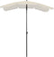 vidaXL - Parasol - met - paal - 200x130 - cm - zandkleurig