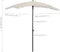 vidaXL - Parasol - met - paal - 200x130 - cm - zandkleurig
