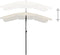 vidaXL - Parasol - met - paal - 200x130 - cm - zandkleurig