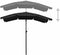 vidaXL - Parasol - met - paal - 200x130 - cm - zwart