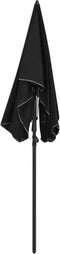 vidaXL - Parasol - met - paal - 200x130 - cm - zwart