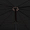 vidaXL - Parasol - met - paal - 200x130 - cm - zwart