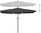 vidaXL - Parasol - met - paal - 210x140 - cm - antracietkleurig