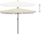 vidaXL - Parasol - met - paal - 210x140 - cm - antracietkleurig