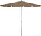 vidaXL - Parasol - met - paal - 210x140 - cm - taupe