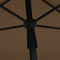 vidaXL - Parasol - met - paal - 210x140 - cm - taupe