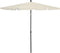 vidaXL - Parasol - met - paal - 210x140 - cm - taupe