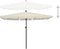 vidaXL - Parasol - met - paal - 210x140 - cm - zandkleurig