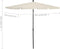 vidaXL - Parasol - met - paal - 210x140 - cm - zwart