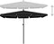 vidaXL - Parasol - met - paal - 210x140 - cm - zwart